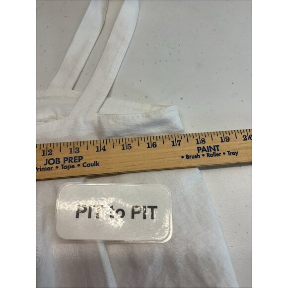 ABOUND size‎ M Square Neck Sleeveless Tiered Linen flounce Tank - Picture 7 of 9